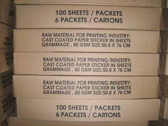 Carta patinata autoadesiva dei prodotti della Cina