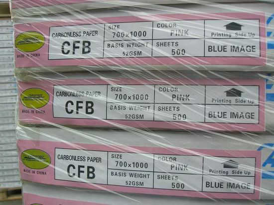 Carta autocopiante NCR autocopiante bianca e colorata da 48 GSM