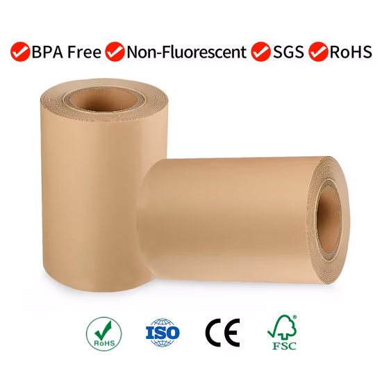 Manufacturers Direct Sales of Kraft Paper Roll Label Sticker Material